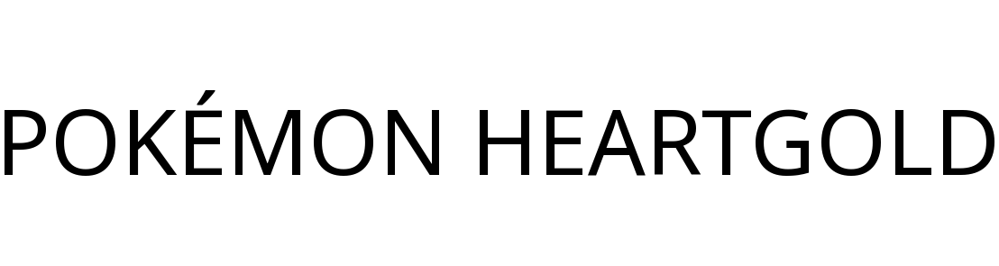 POKÉMON HEARTGOLD