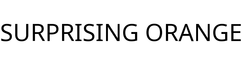 SURPRISING ORANGE