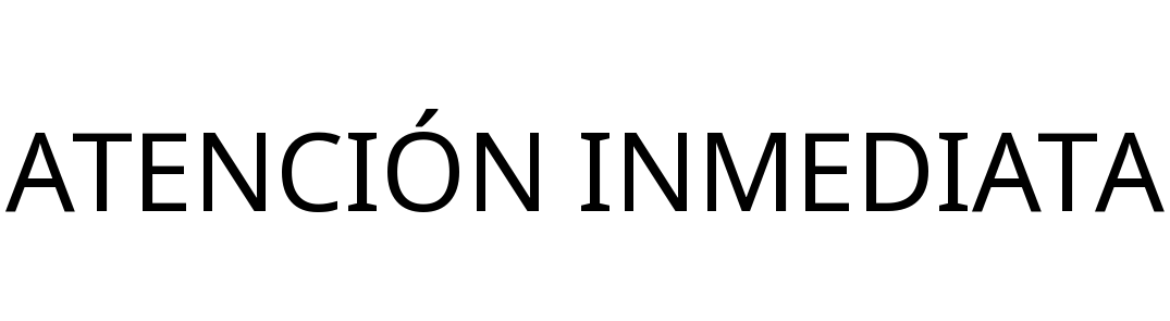 ATENCIÓN INMEDIATA