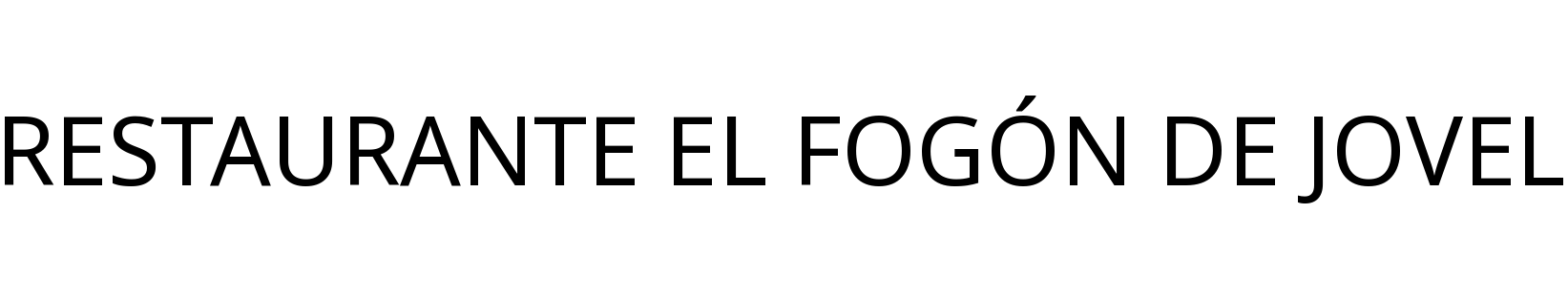 RESTAURANTE EL FOGÓN DE JOVEL