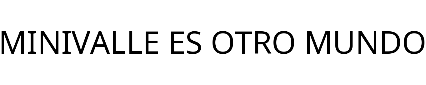 MINIVALLE ES OTRO MUNDO