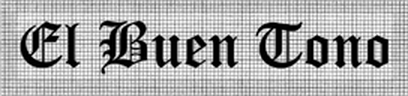 EL BUEN TONO