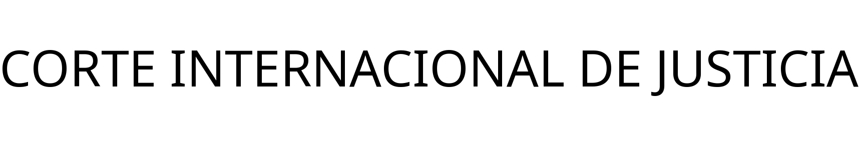 CORTE INTERNACIONAL DE JUSTICIA