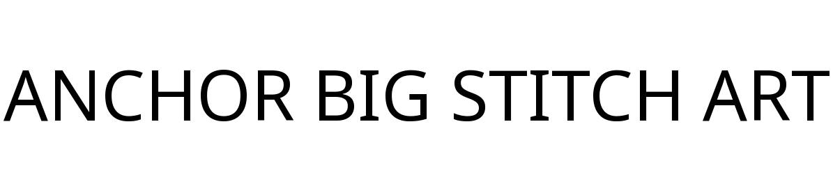 ANCHOR BIG STITCH ART