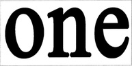 ONE