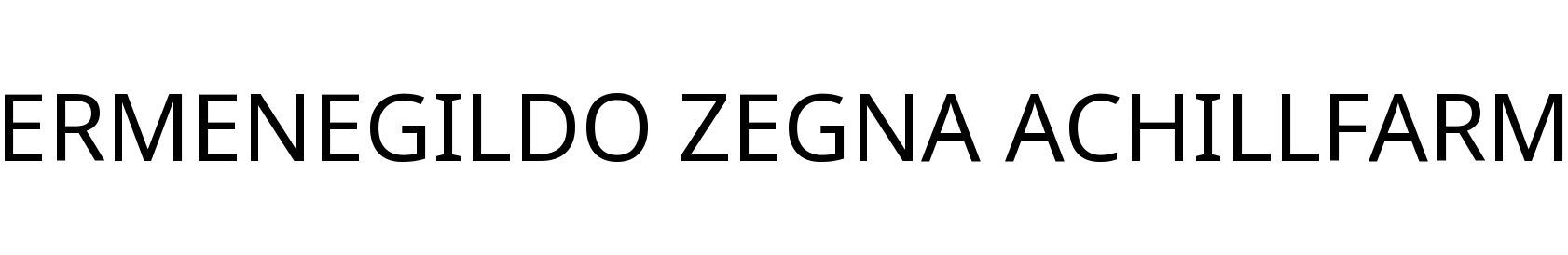 ERMENEGILDO ZEGNA ACHILLFARM