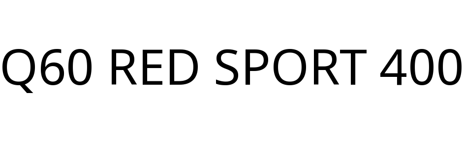 Q60 RED SPORT 400
