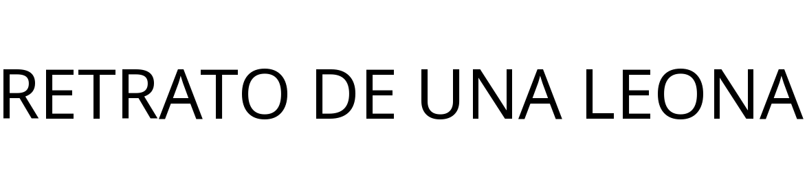 RETRATO DE UNA LEONA