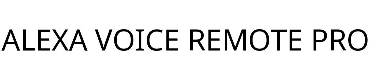 ALEXA VOICE REMOTE PRO
