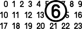 0 1 2 3 4 5 6 7 8 9 10 11 12 13 16 17 18 19 20 21 22 23