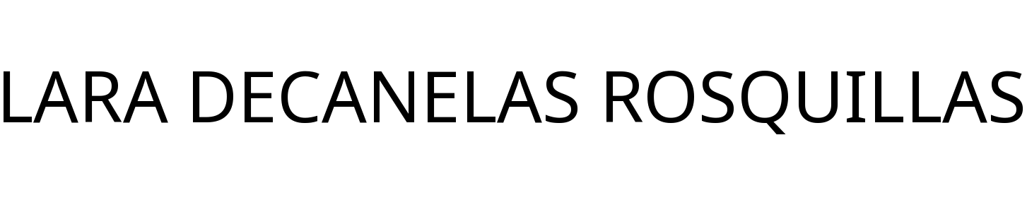 LARA DECANELAS ROSQUILLAS