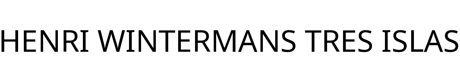 HENRI WINTERMANS TRES ISLAS