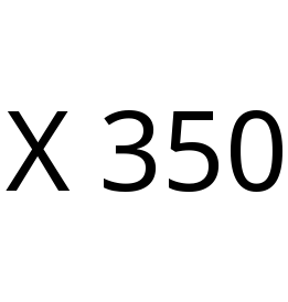 X 350