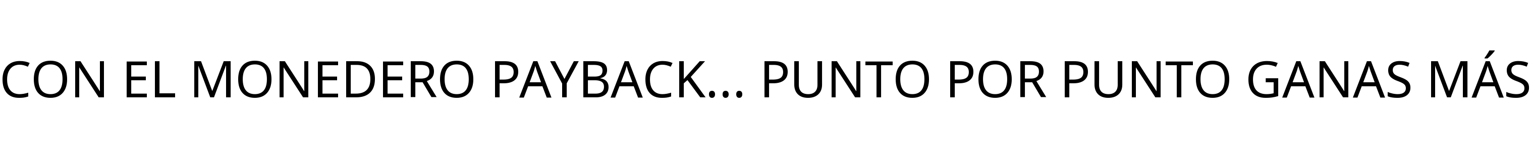 CON EL MONEDERO PAYBACK... PUNTO POR PUNTO GANAS MÁS
