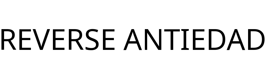REVERSE ANTIEDAD