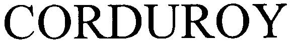 CORDUROY
