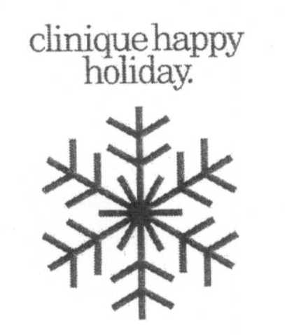 clinique happy holiday.