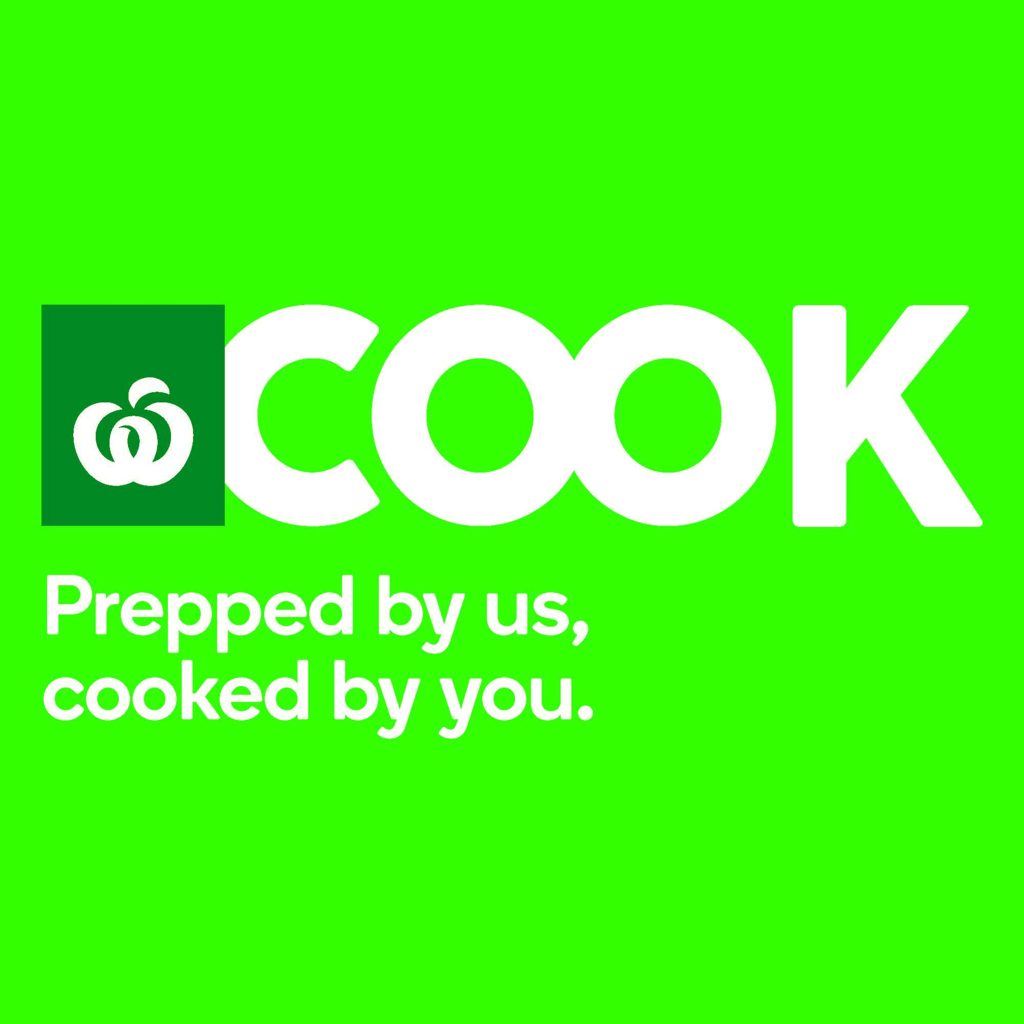 W COOK Prepped by us, cooked by you.