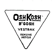 OSHKOSH B'GOSH VESTBAK GENUINE ARTICLE