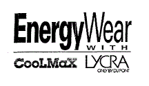 ENERGY WEAR WITH COOLMAX LYCRA ONLY BY DU PONT