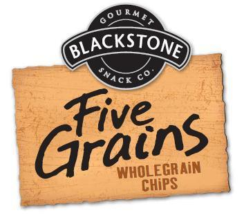 GOURMET BLACKSTONE SNACK CO. Five Grains WHOLEGRAIN CHiPS