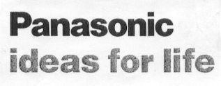 PANASONIC IDEAS FOR LIFE