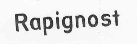 Rapignost