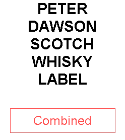 PETER DAWSON SCOTCH WHISKY LABEL