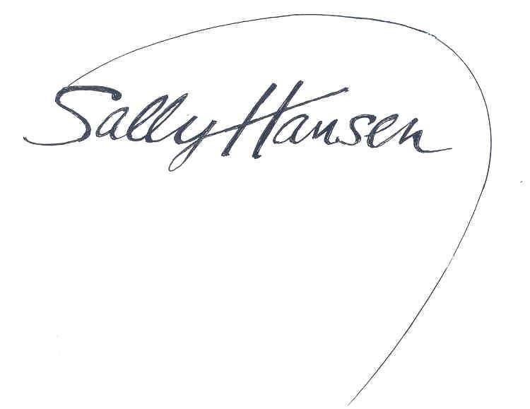SALLY HANSEN (IN SCRIPT)
