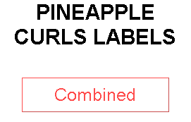 PINEAPPLE CURLS LABELS