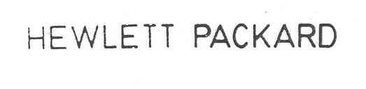 HEWLETT PACKARD