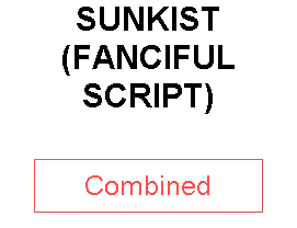 SUNKIST (FANCIFUL SCRIPT)