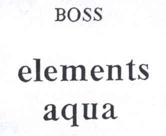 BOSS ELEMENTS AQUA