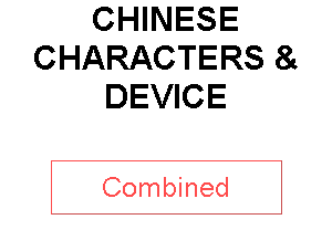 CHINESE CHARACTERS & DEVICE