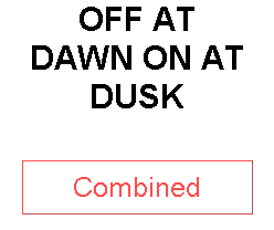 OFF AT DAWN ON AT DUSK