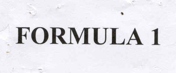 FORMULA 1
