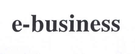 E-BUSINESS
