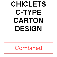 CHICLETS C-TYPE CARTON DESIGN