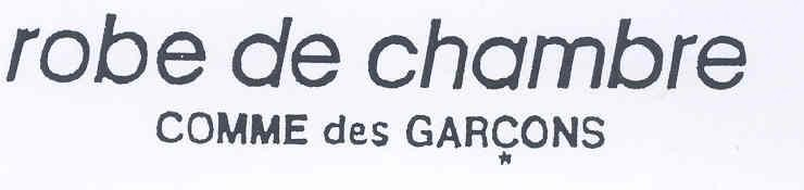 ROBE DE CHAMBRE COMME DES GARCONS