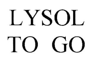 LYSOL TO GO