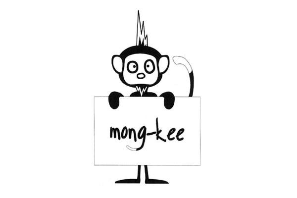 REPRESENTATION OF MONKEY WITH THE WORD MONG-KEE