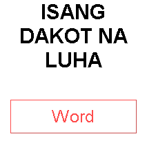 ISANG DAKOT NA LUHA