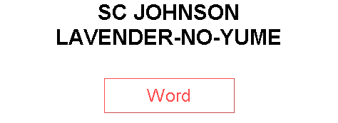SC JOHNSON LAVENDER-NO-YUME