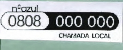 N AZUL 0808 000 000 CHAMADA LOCAL