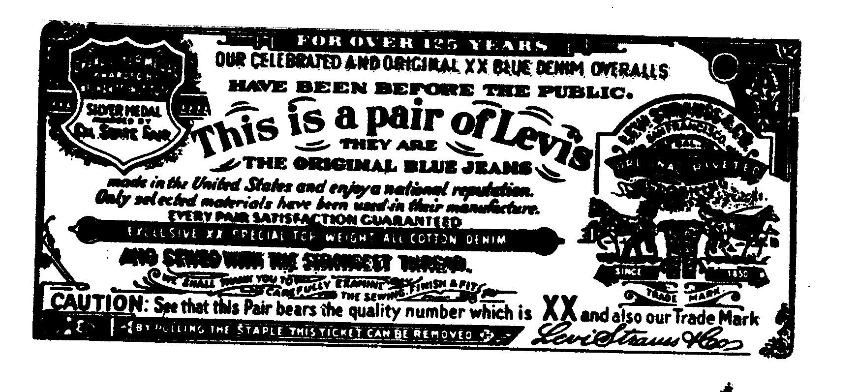 THIS IS A PAIR OF LEVIS