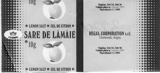 COSMIN REGAL CORPORATION SARE DE LAMAIE