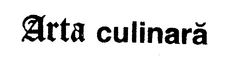 ARTA CULINARA
