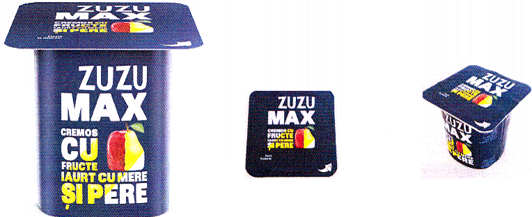 ZUZU MAX CREMOS CU FRUCTE , IAURT CU MERE ŞI PERE