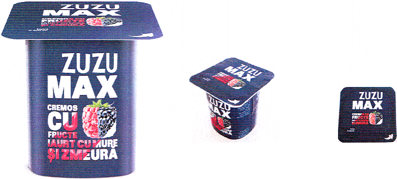 ZUZU MAX CREMOS CU FRUCTE, IAURT CU MURE ŞI ZMEURĂ