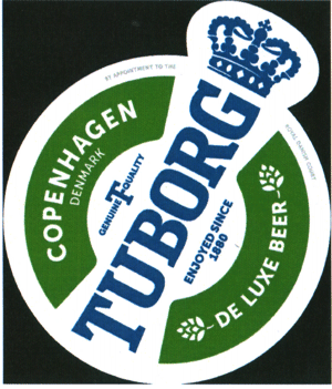 COPENHAGEN DENMARK TUBORG DE LUXE BEER